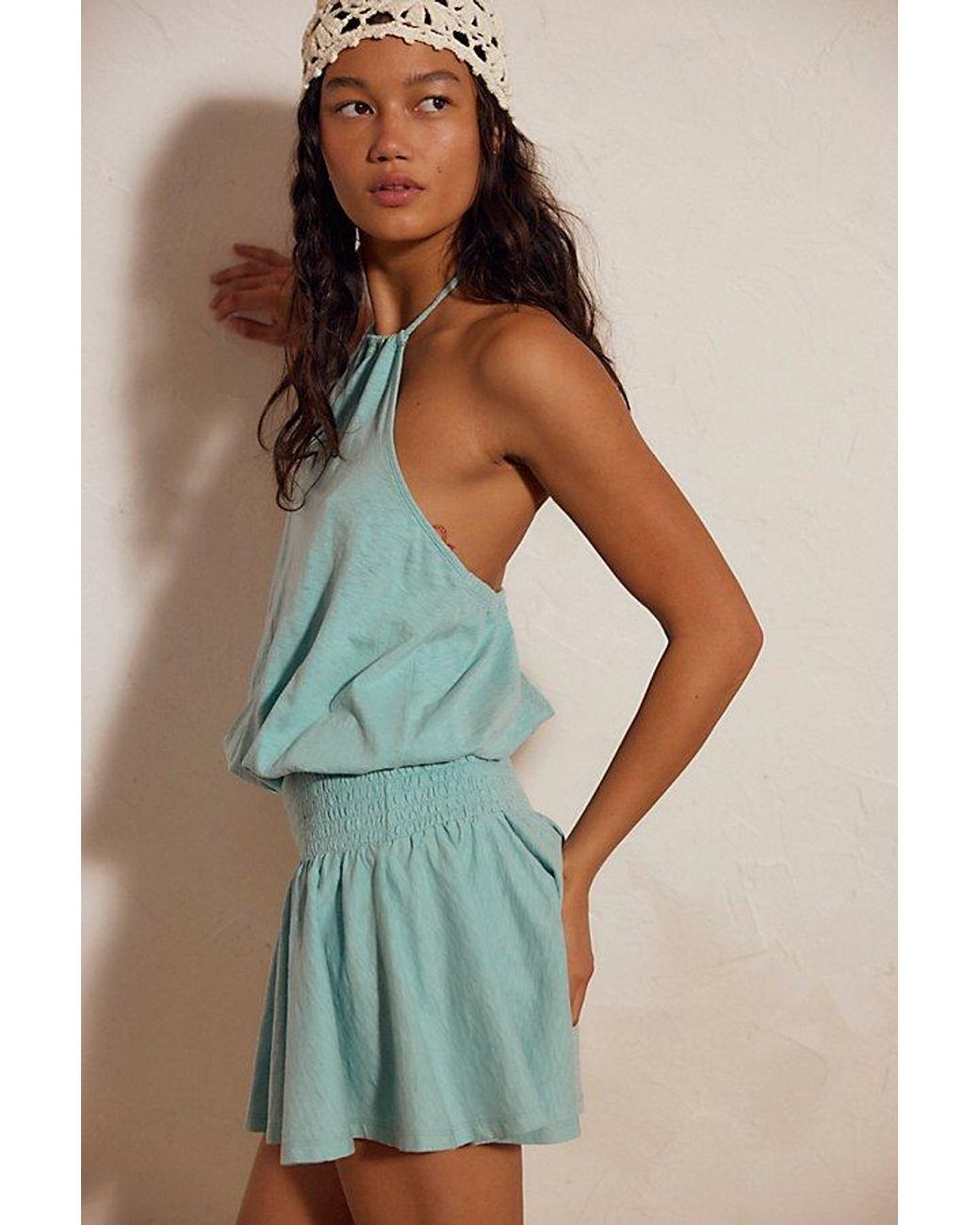 free-est Green La La Luz Mini Dress By