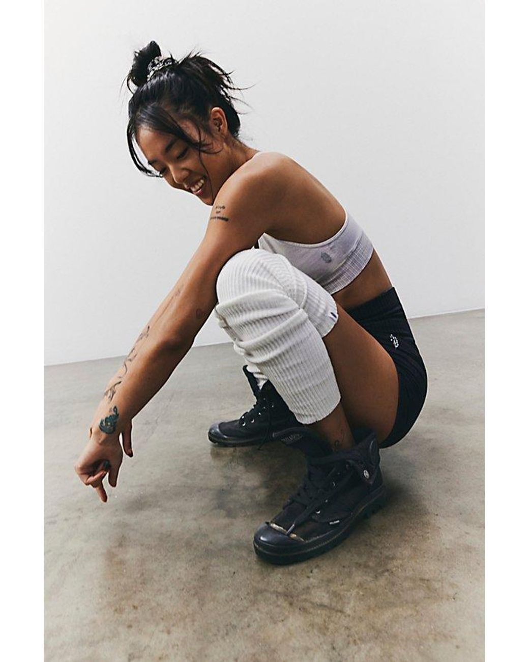 Palladium Blue Baggy Boots