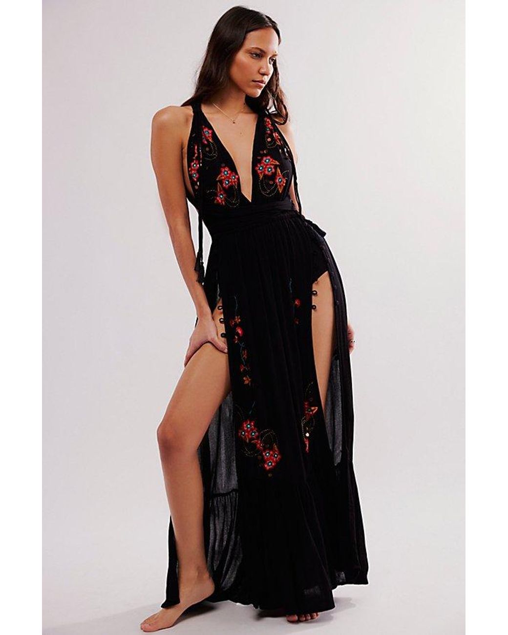 free people bali beach dress Fest Bodysuit in Blue Fully lined doll-sized Damas - 52445 | Color:BLUEGRASS-FLORAPRNT
