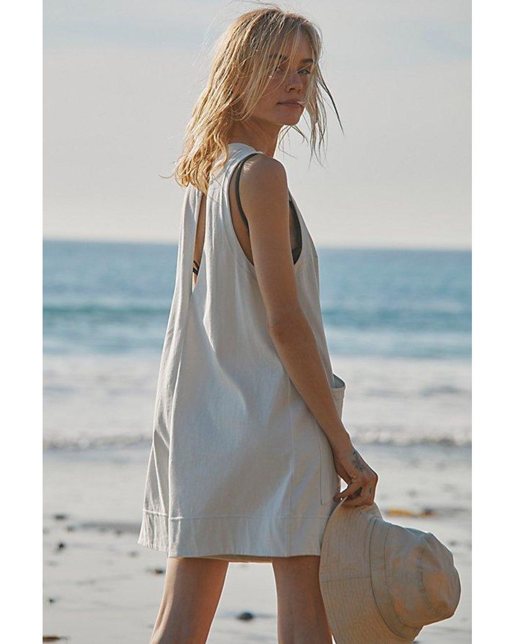free-est Gray Elliot Playsuit