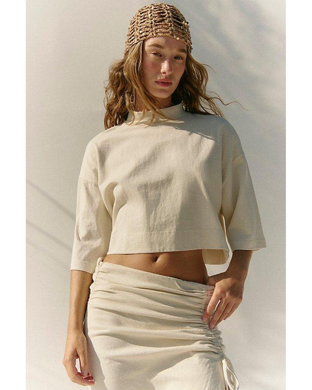 free-est Natural Clara Skirt Set By