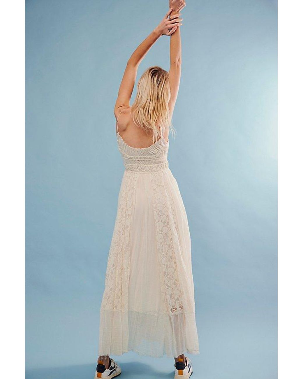 Ladies Dresses Adella Maxi Dress White Adella Maxi Lace Maxi Free People  White Maxi Free People