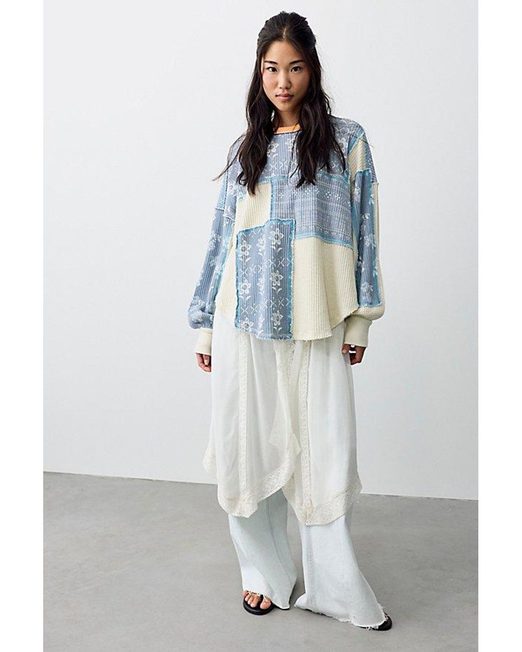 Free People Blue Wildflower Thermal