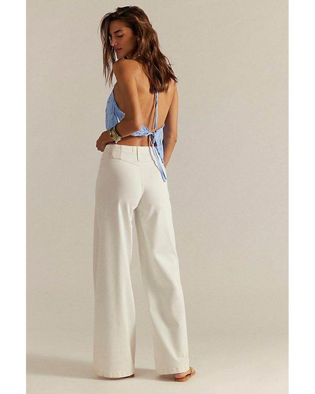 Free People Multicolor We The Free Libre Wide-Leg Jeans