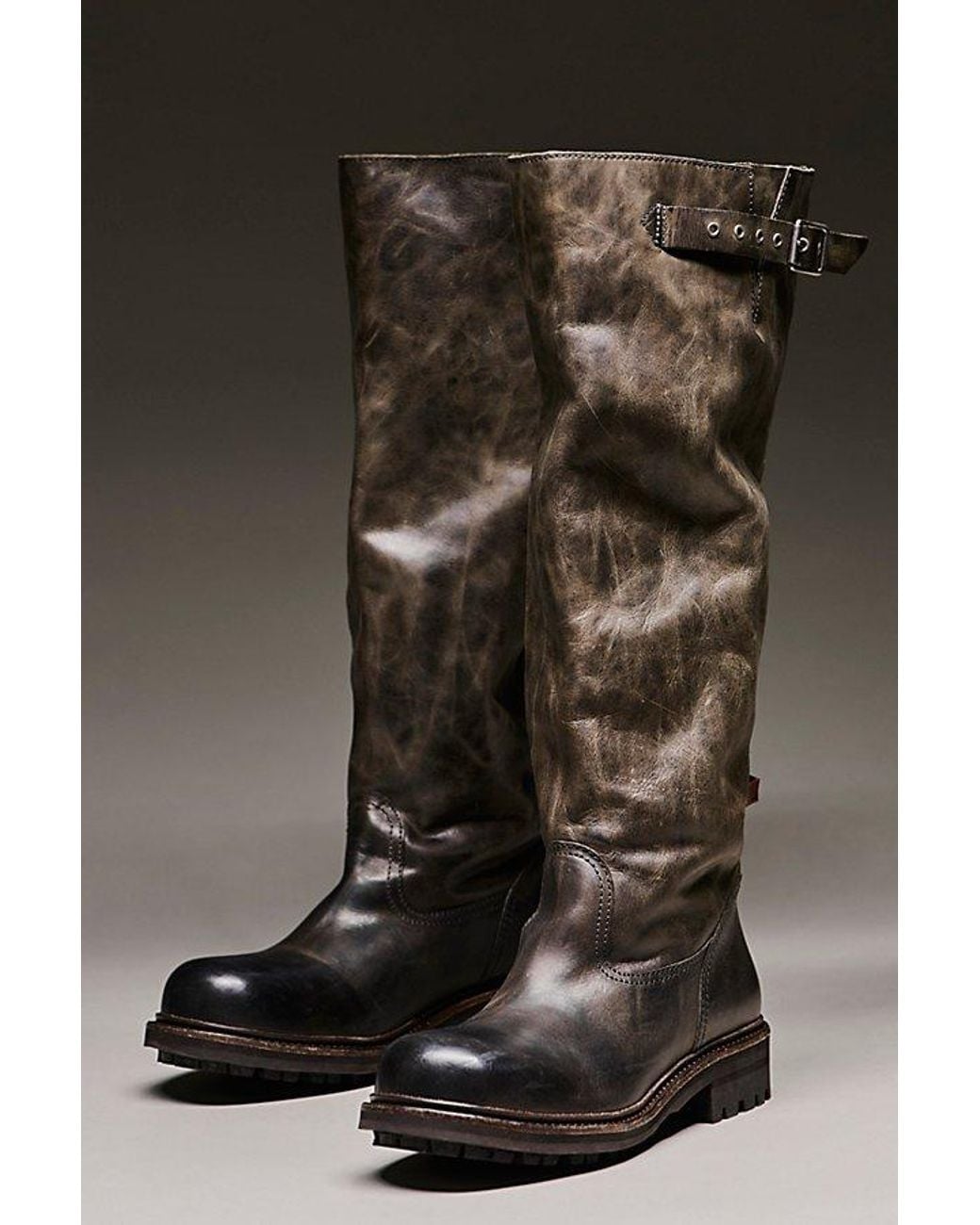 Free People Green Rapids Riding Boots Shoe