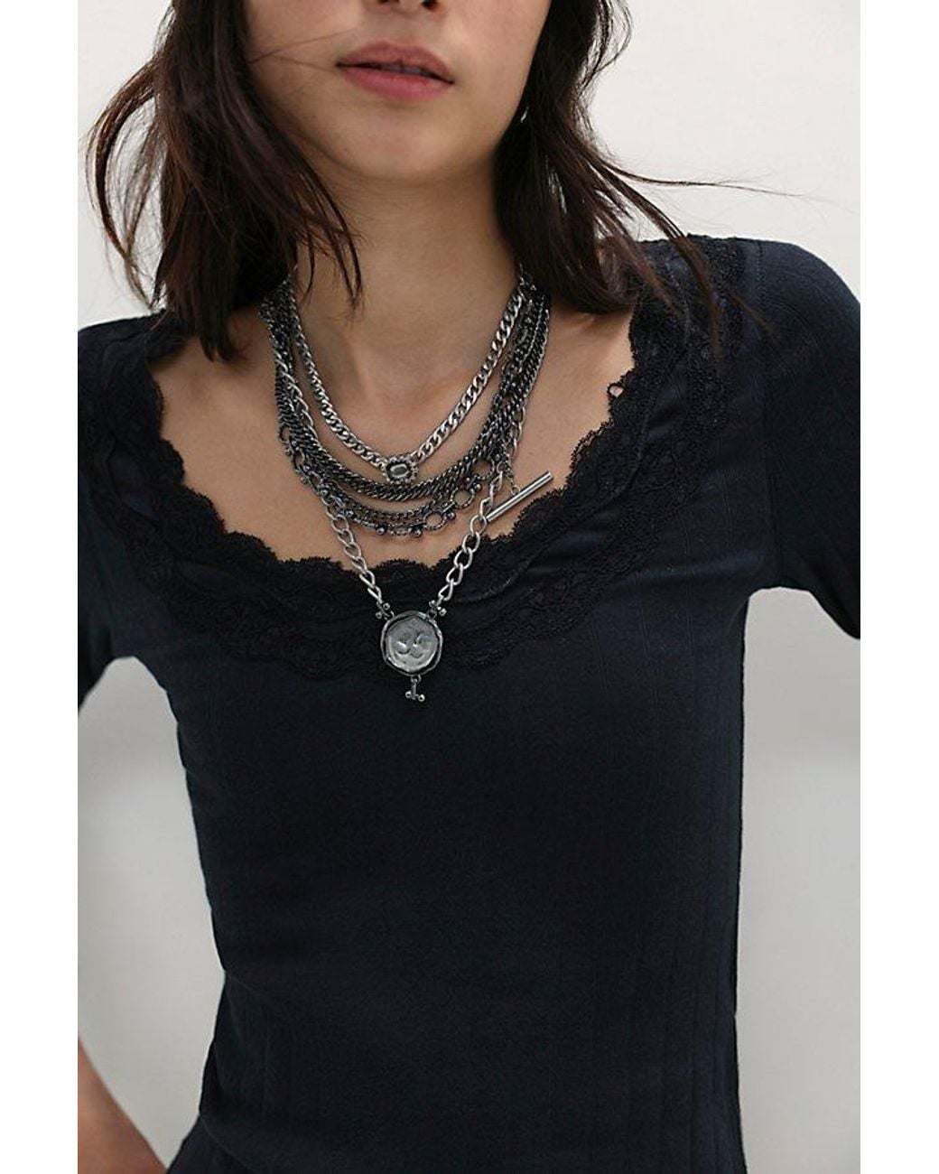 Intimately By Free People Black Classic Keepsake Pointelle Long Sleeve By