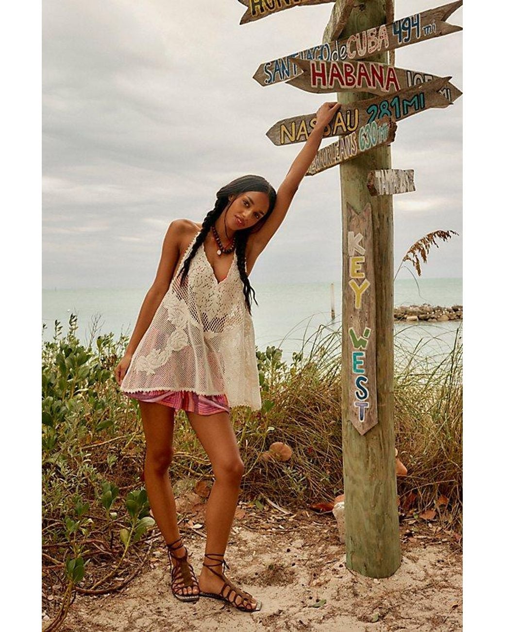 Free People Offbeat Muse Tunic in Brown | Lyst