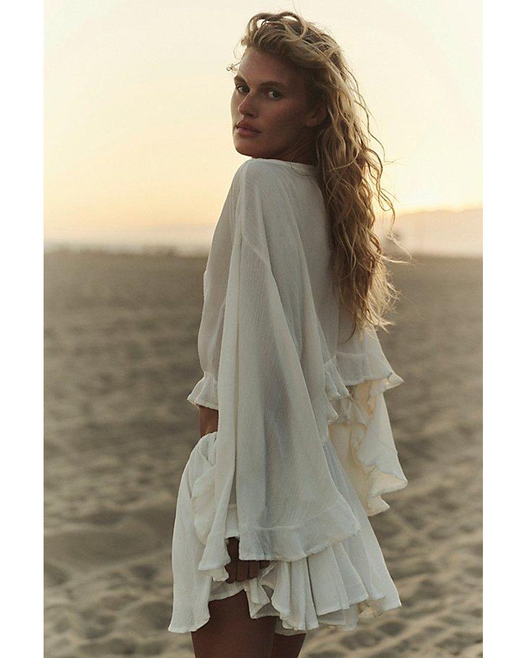Free People White Delilah Skort Set By