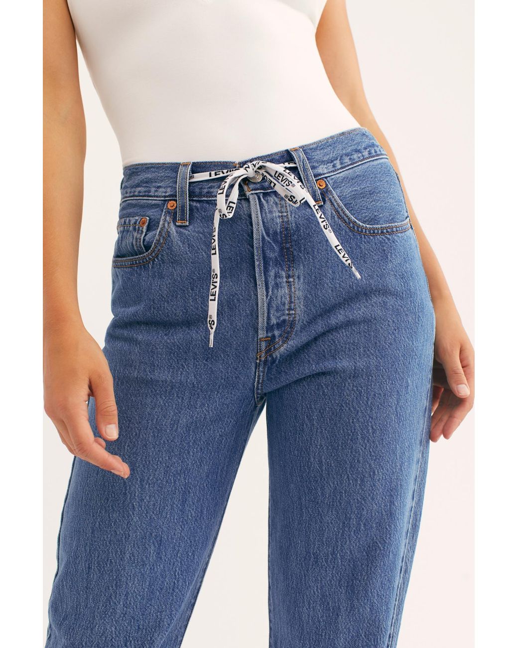 Free People Denim Levi's 501 Jogger Jeans By Levi's in Blue | Lyst
