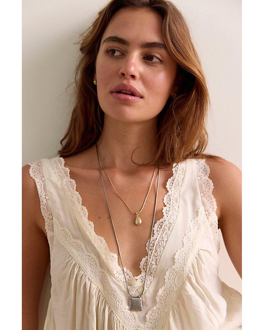 Intimately By Free People Brown Soft Launch Mini Slip Dress By