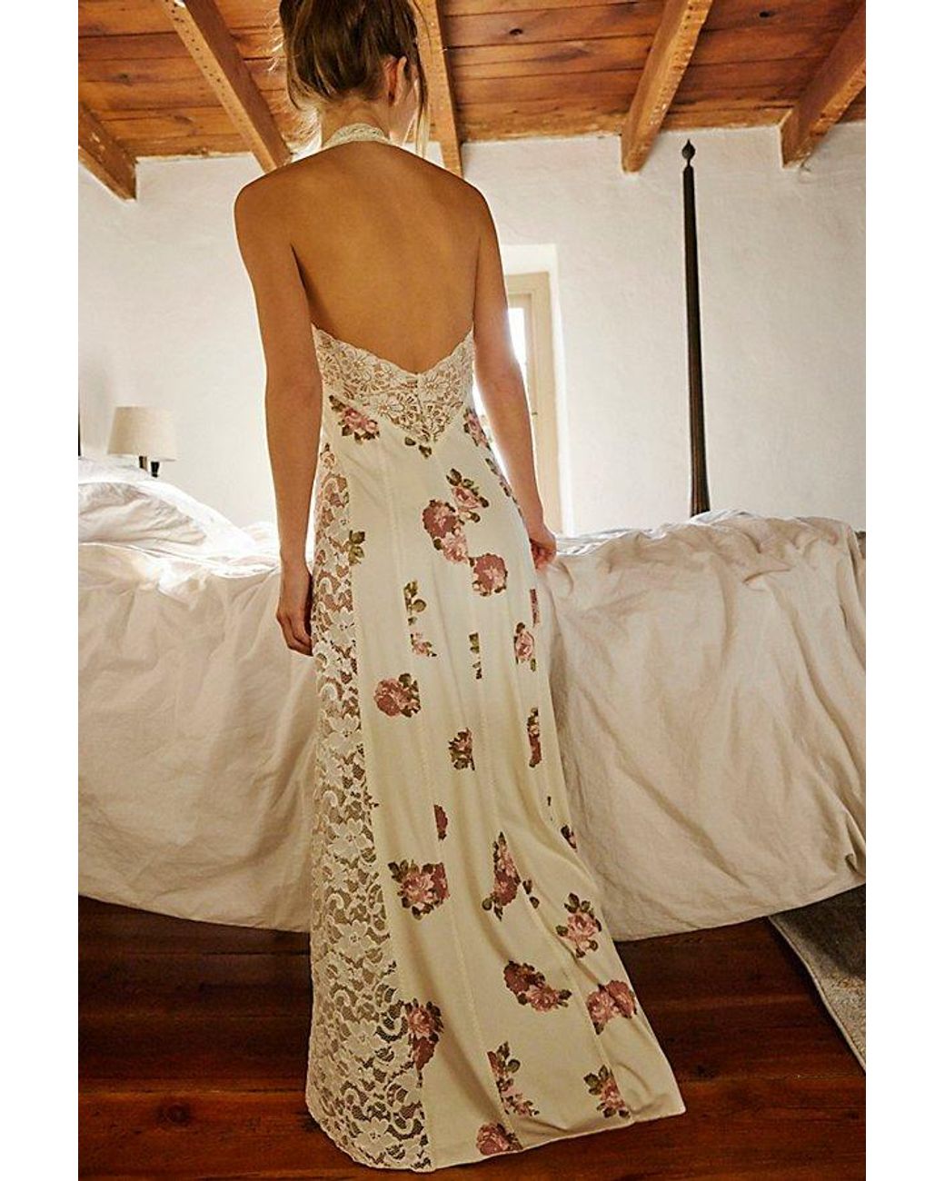 Free People Love You Most Printed Maxi Slip in Natural | Lyst Free People Love You Most Printed Maxi Slip in Natural | Lyst
