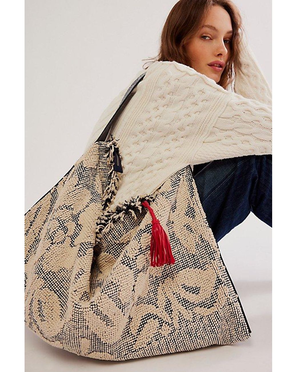 Free People Miramar Carryall Bag in White | Lyst