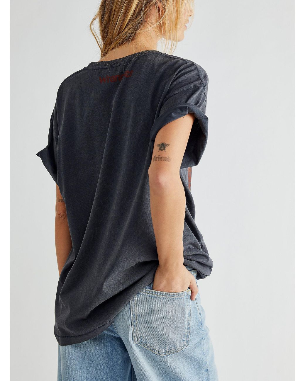 Free People Cotton Oversized Tiger Tee 