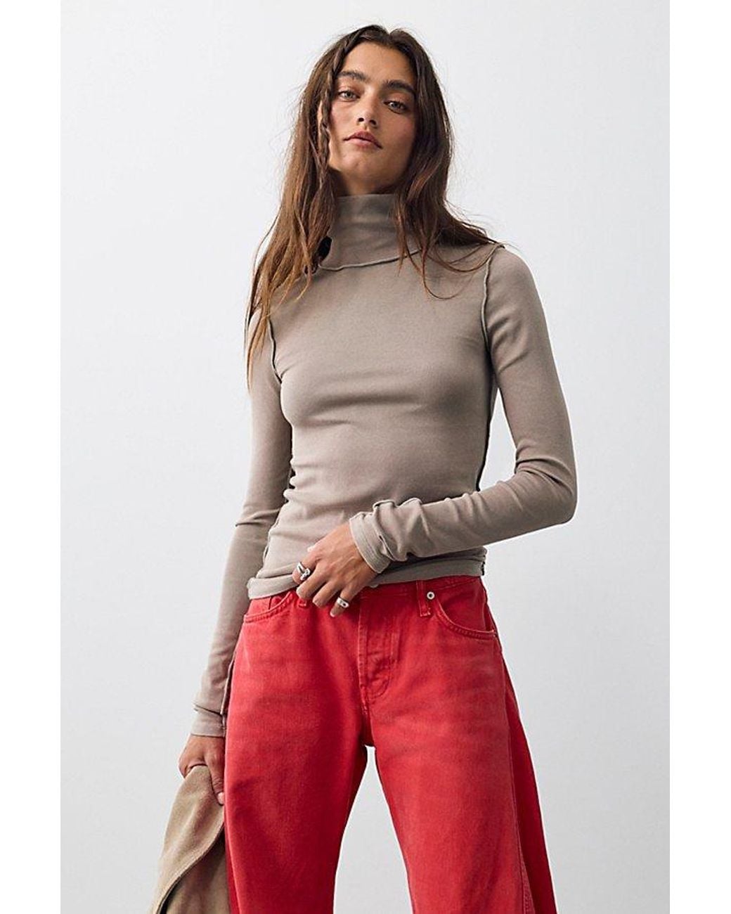 Free People Multicolor Good Good Turtleneck Top