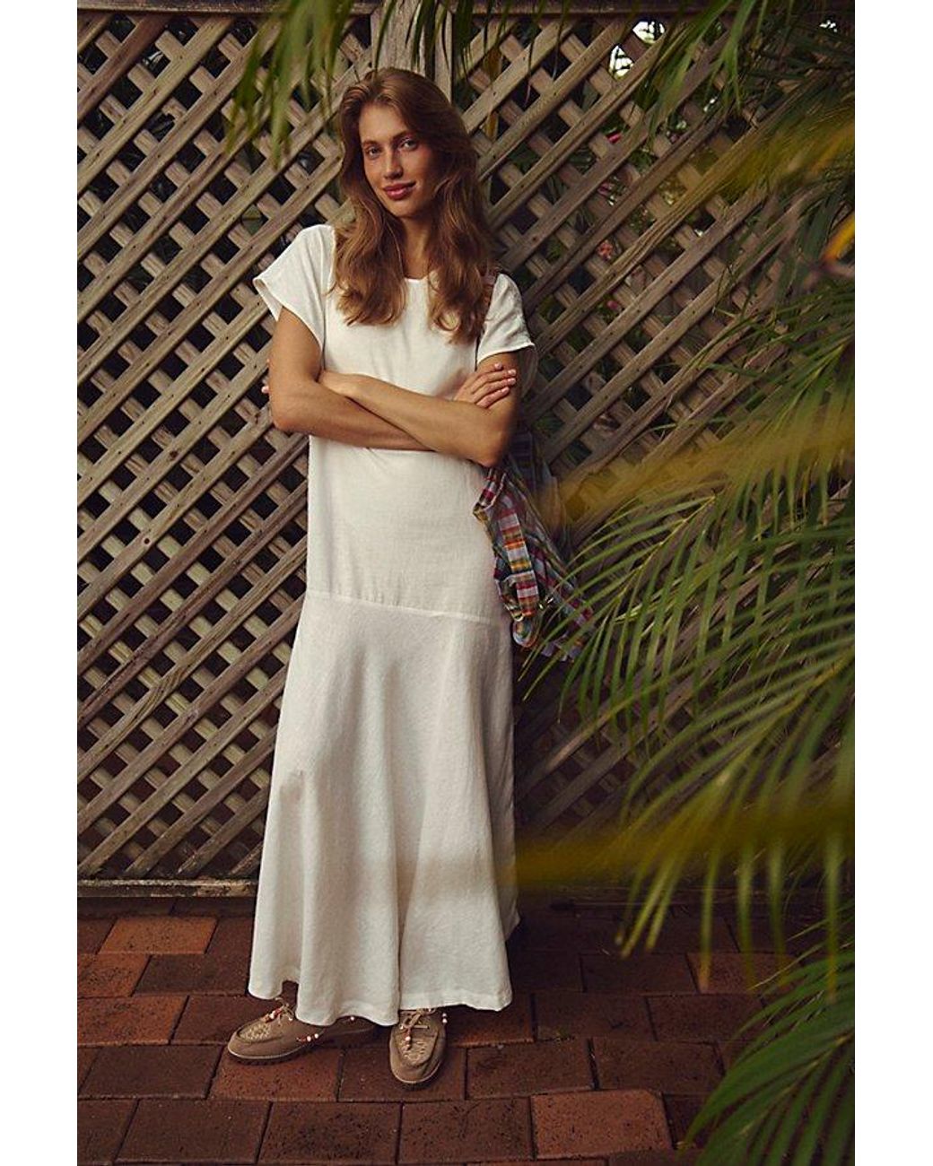 free-est Brown Sandshell Linen Tierney Maxi Dress By