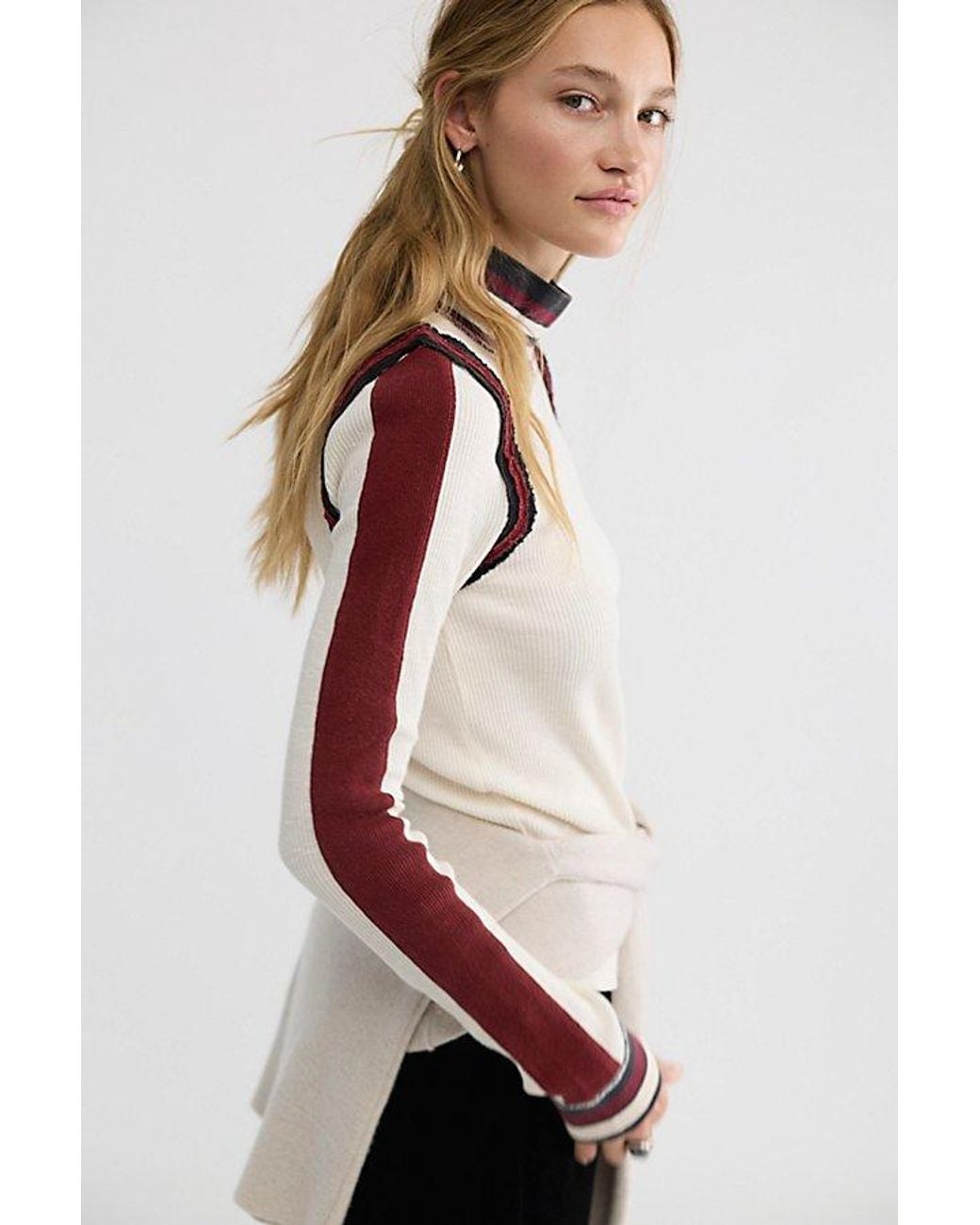 Free People Black We The Free Alpine Layering Top