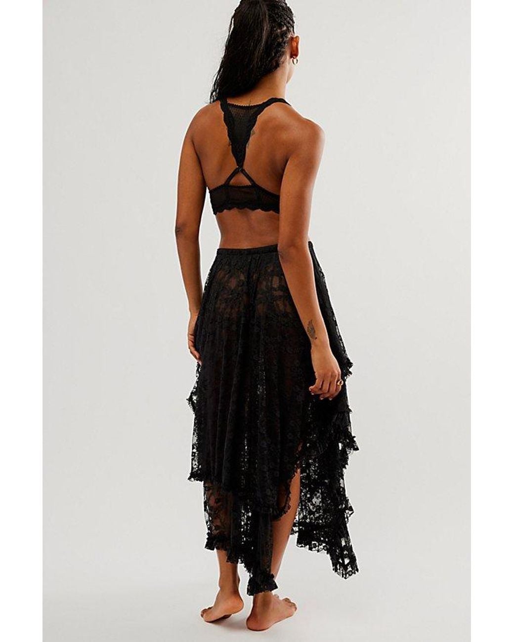 Intimately By Free People White French Courtship Maxi Slip Skirt By