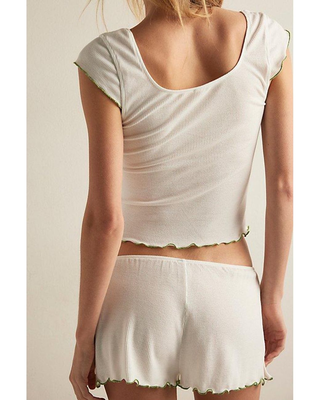 Only Hearts White Millie Portrait Tee Shortie Set