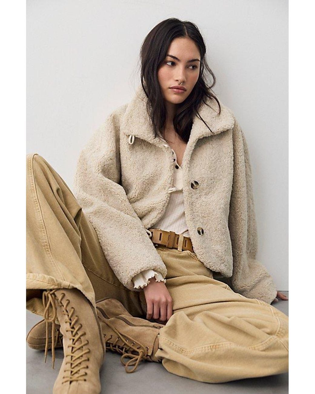 Free People Brown Softest Touch Jacket