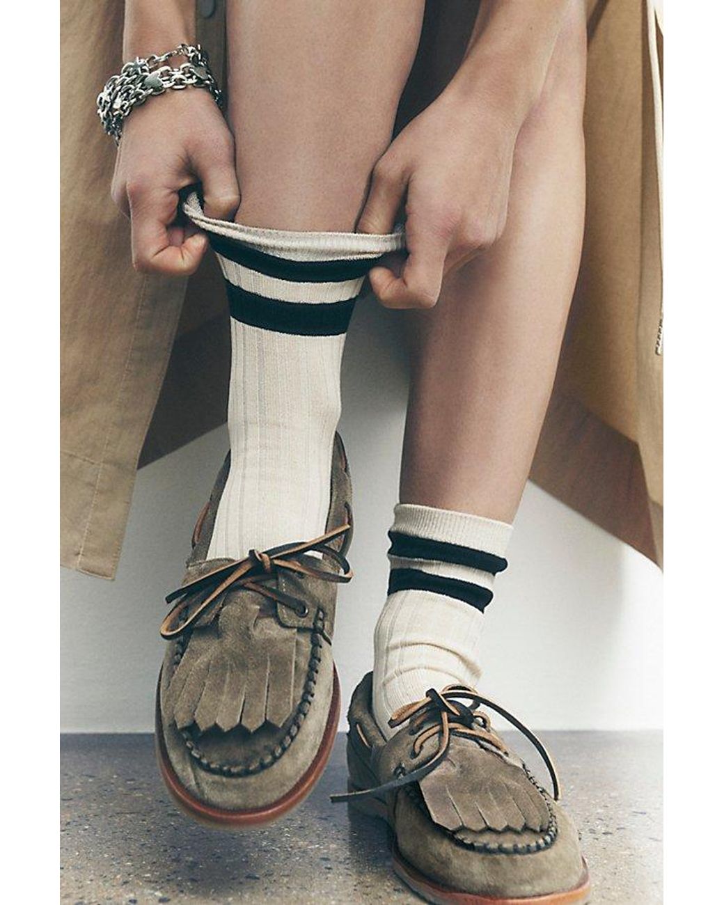 Free People Blue We The Free Benny Boat Shoes