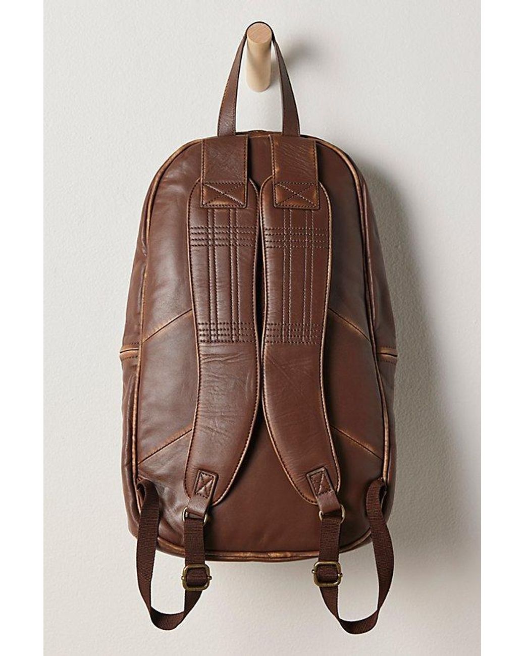 Free People West End Backpack Cognac TAN.jpg main image 2