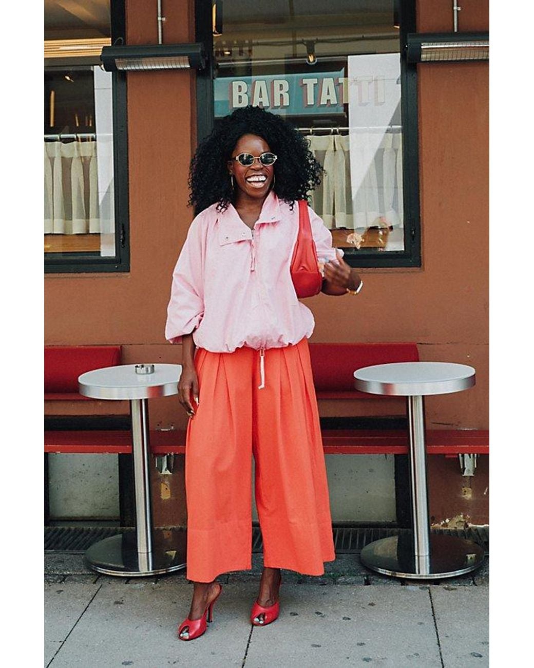 Free People Orange Siesta Pant Set
