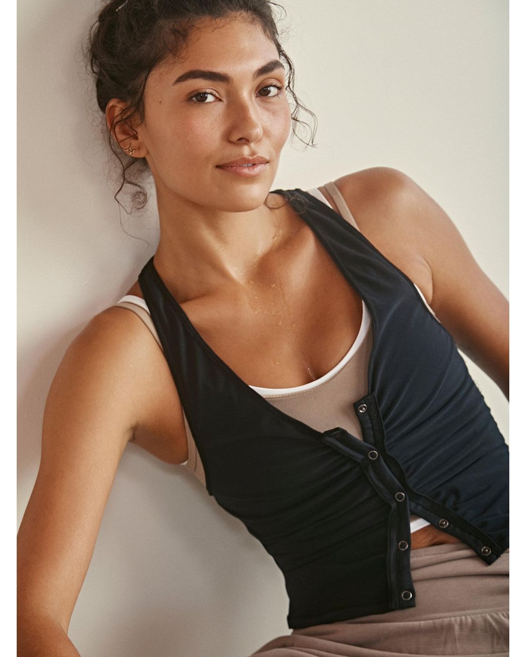 Free People Walk It Talk It Tank in Black Lyst