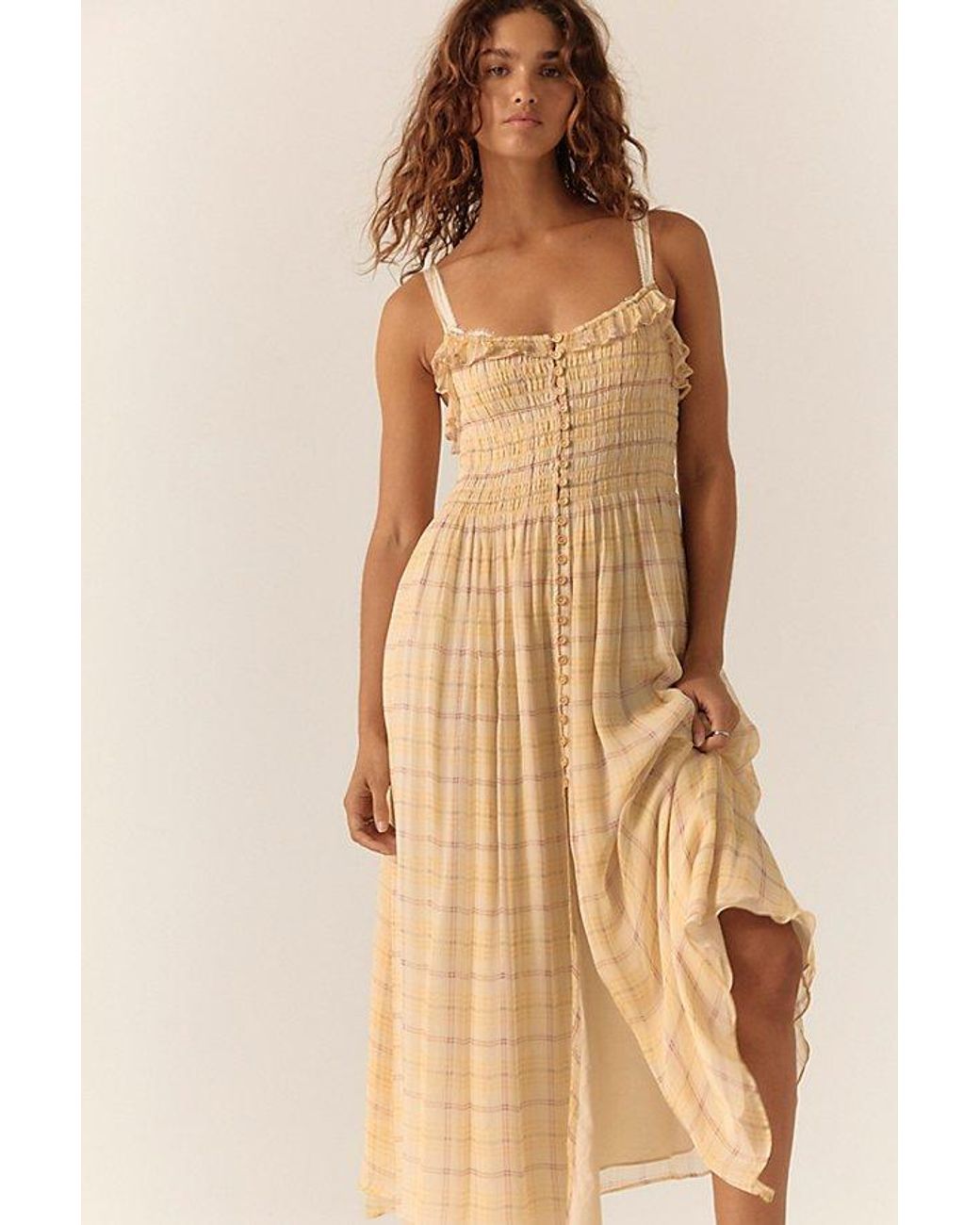 Free People Blue Lennox Maxi Dress