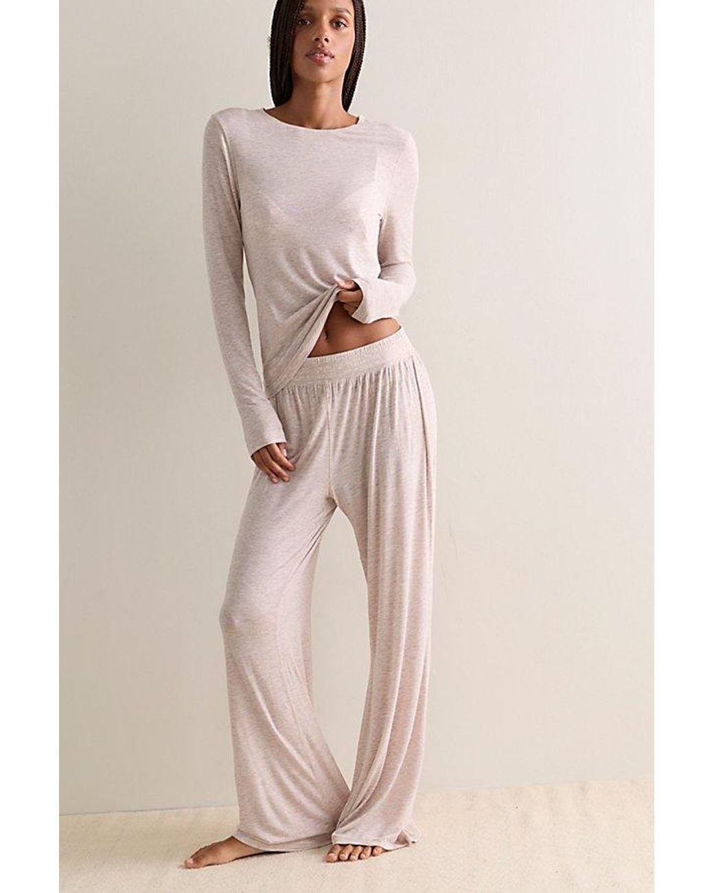 Intimately By Free People Natural Soft Company Lounge Pants By
