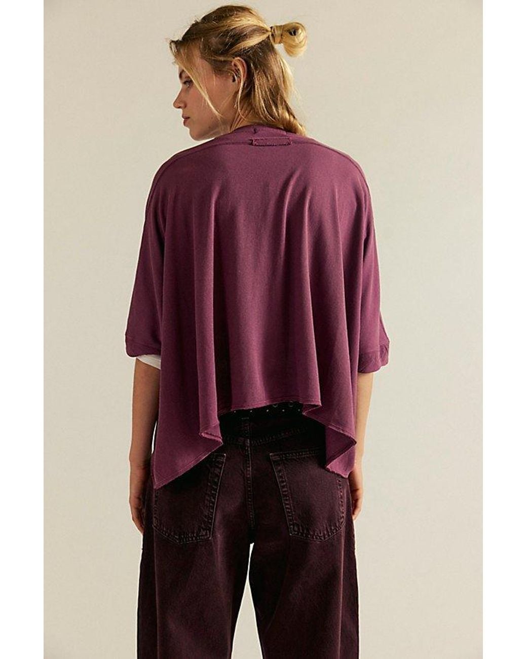 Free People Purple Cc Tee