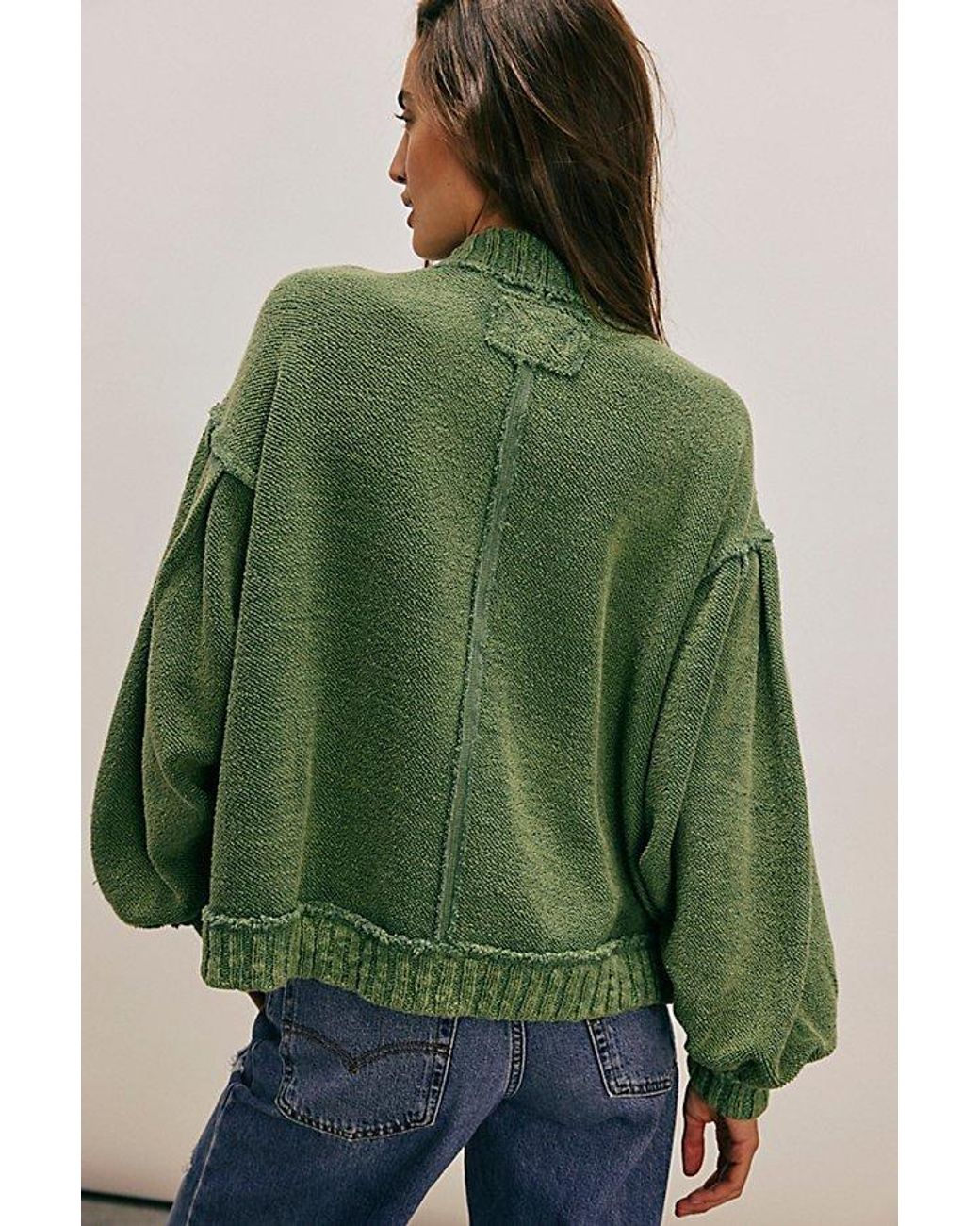 Free People Green Cozy In This Cardi