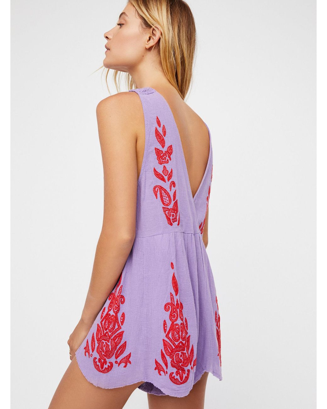 free people purple jumpsuit