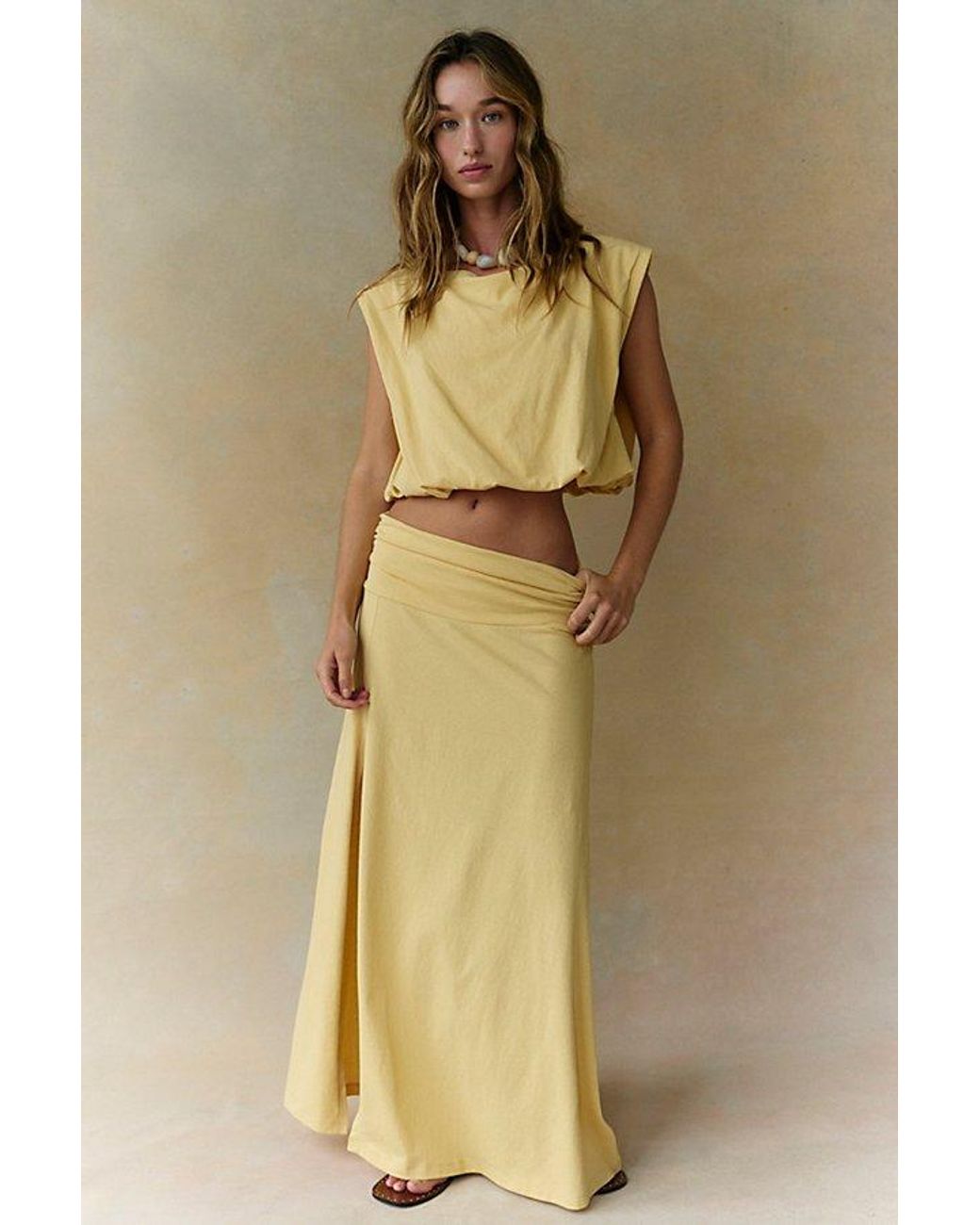free-est Natural Portia Skirt Set By