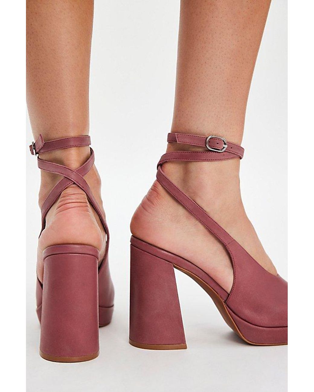 Jeffrey Campbell White Wrap Platforms