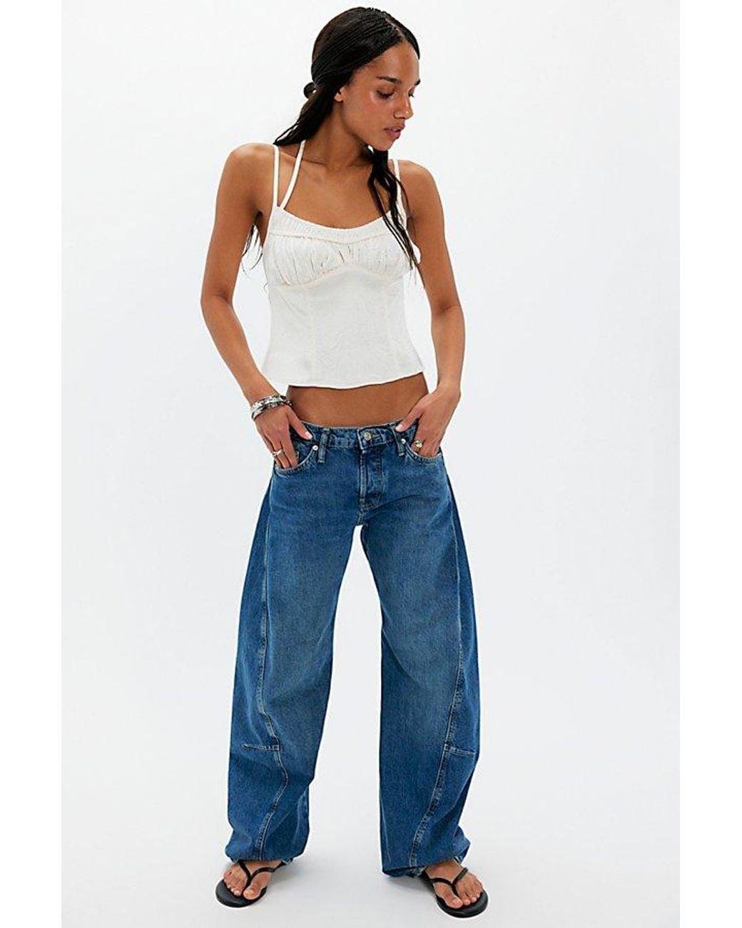 Free People White Soren Top