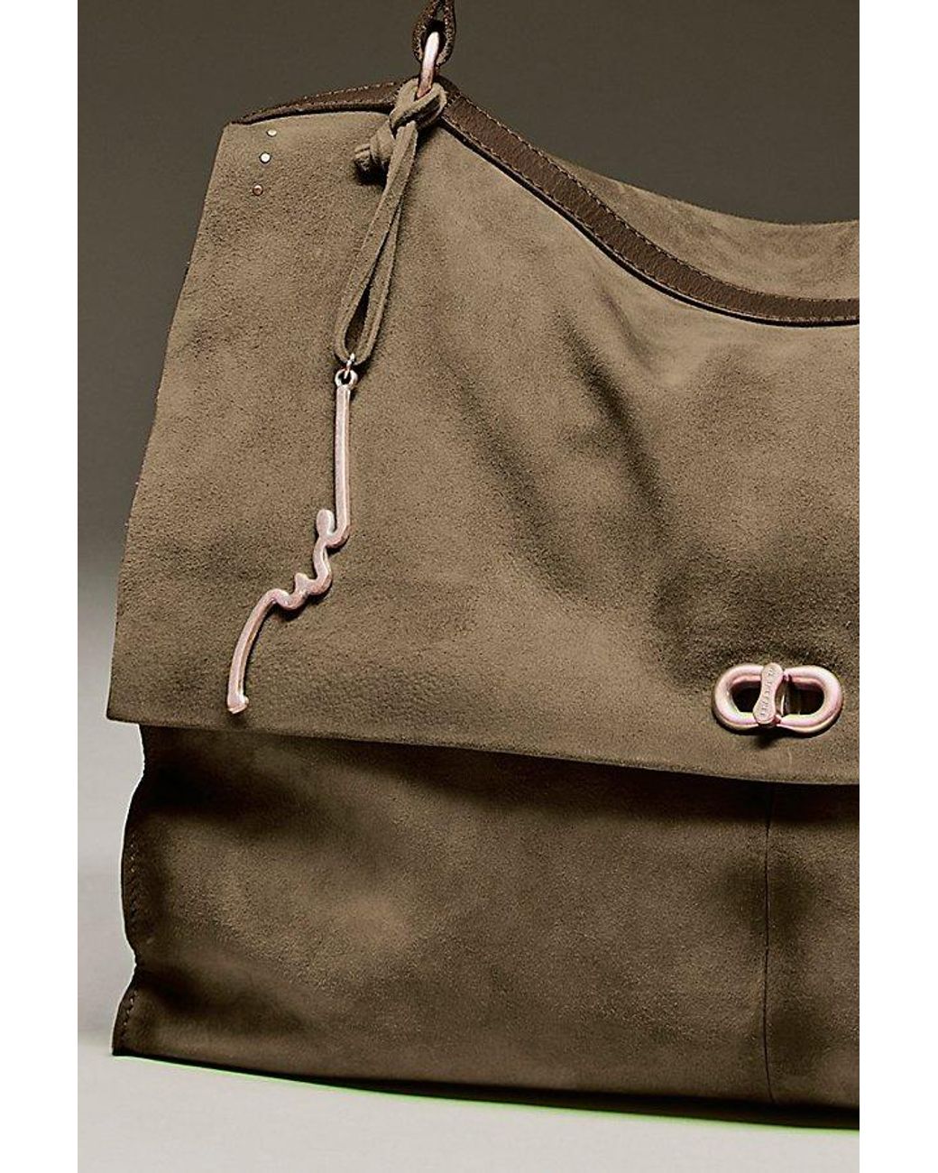 Free People Natural Parker Suede Tote