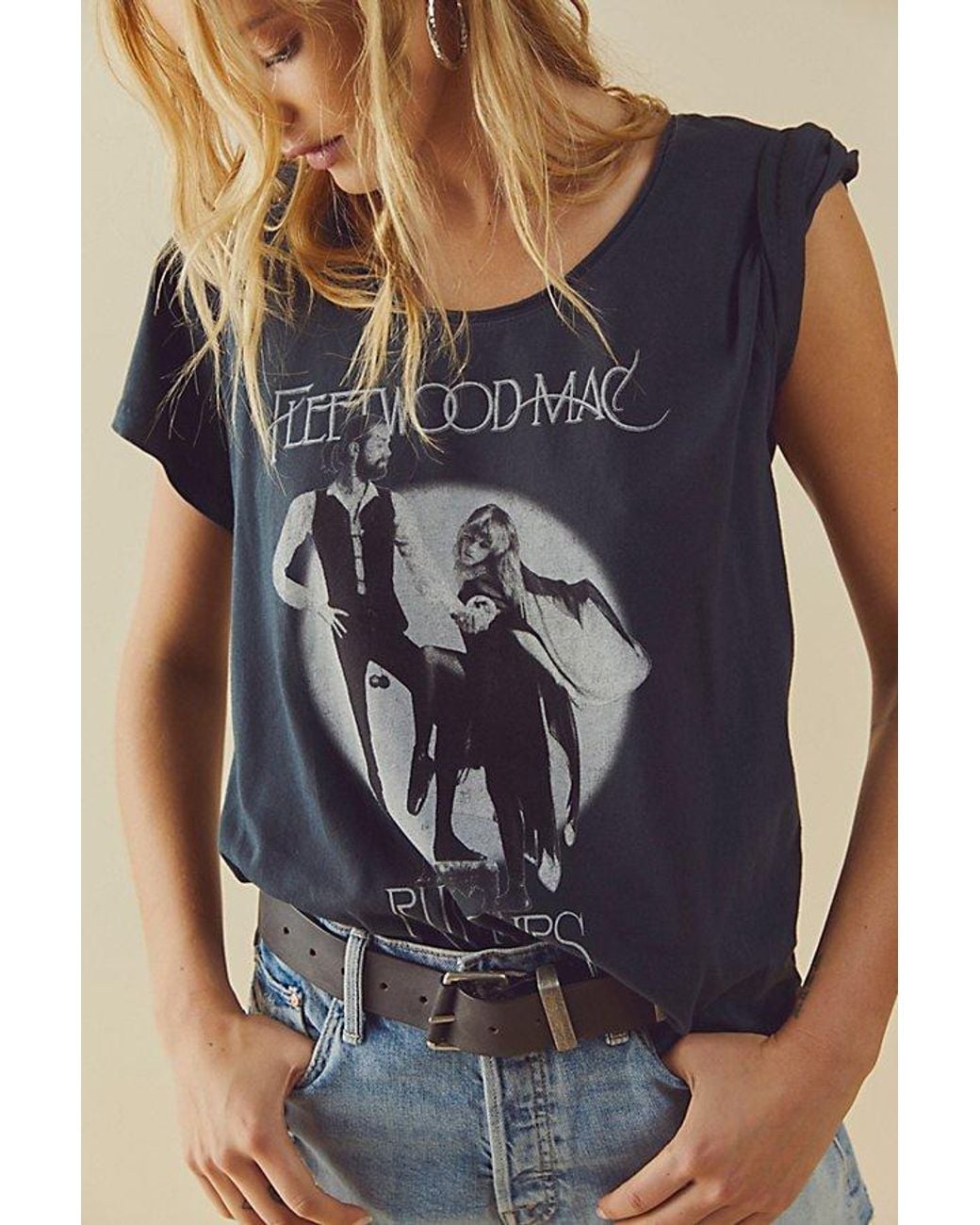 Daydreamer Blue Fleetwood Mac Rumours U-neck Tee