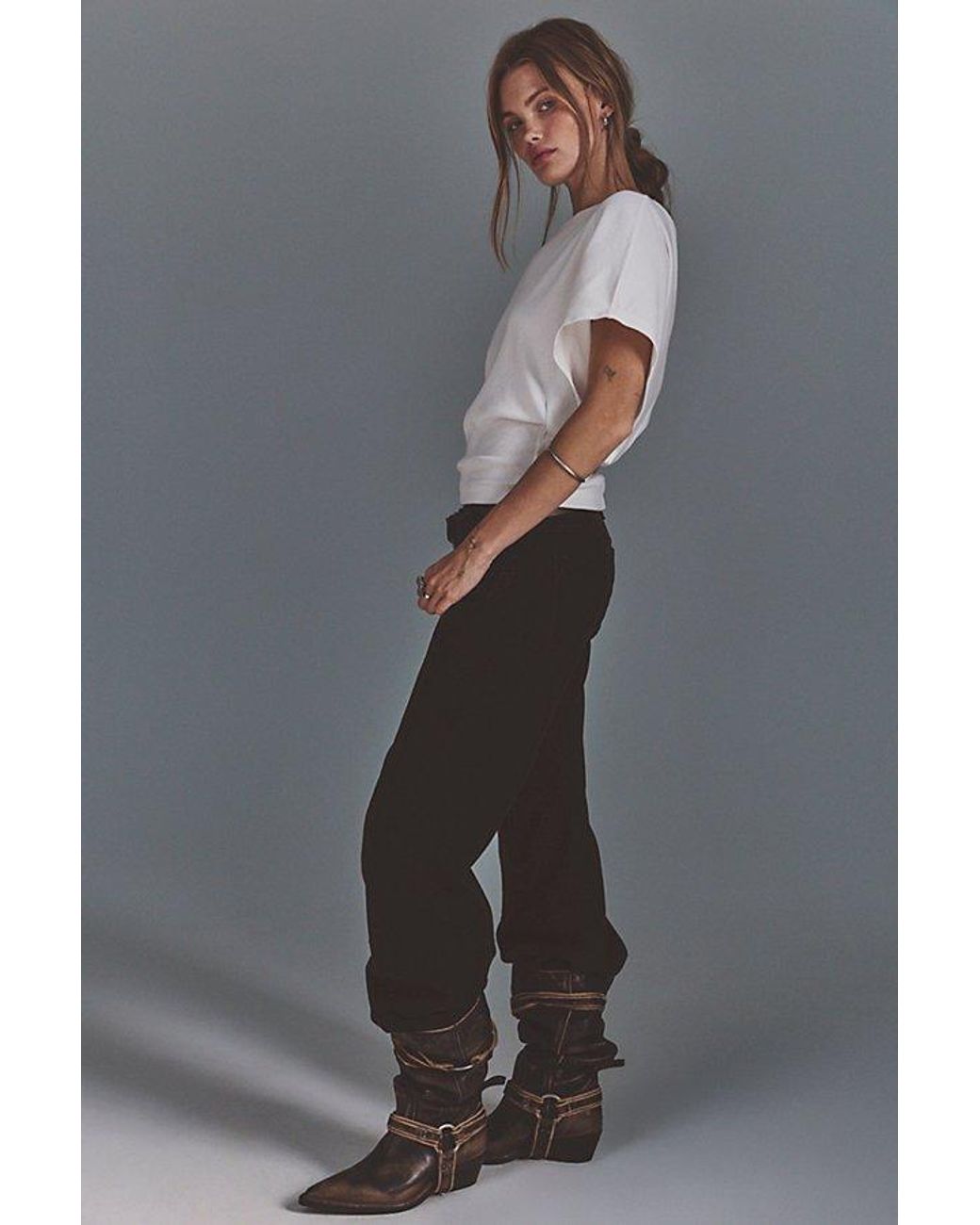 Free People Brown My Element Tee