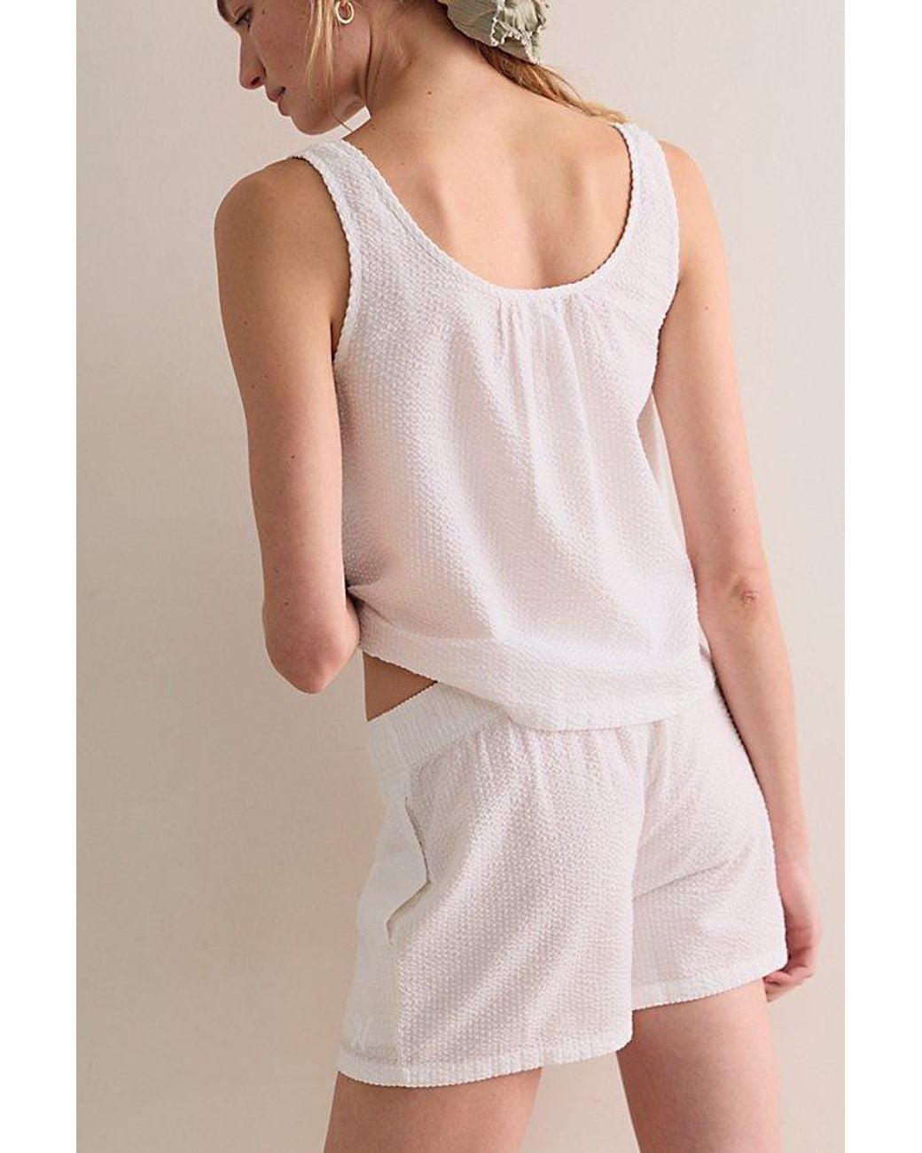 Nudea Natural Cotton Seersucker Boxer Shorts