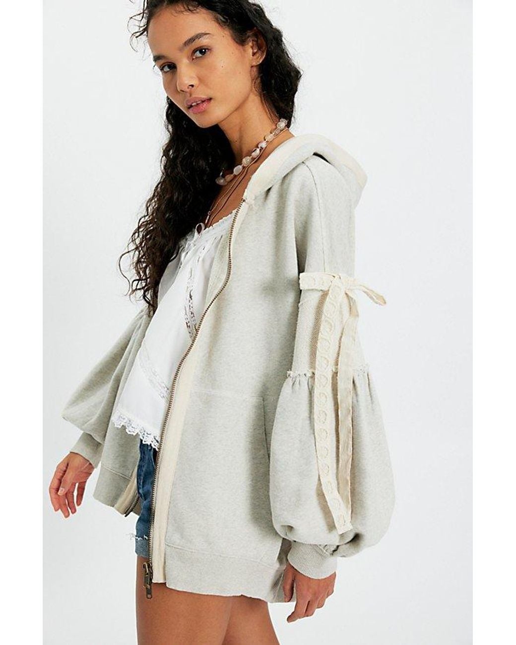 Free People Multicolor Bow Girl Sweatshirt