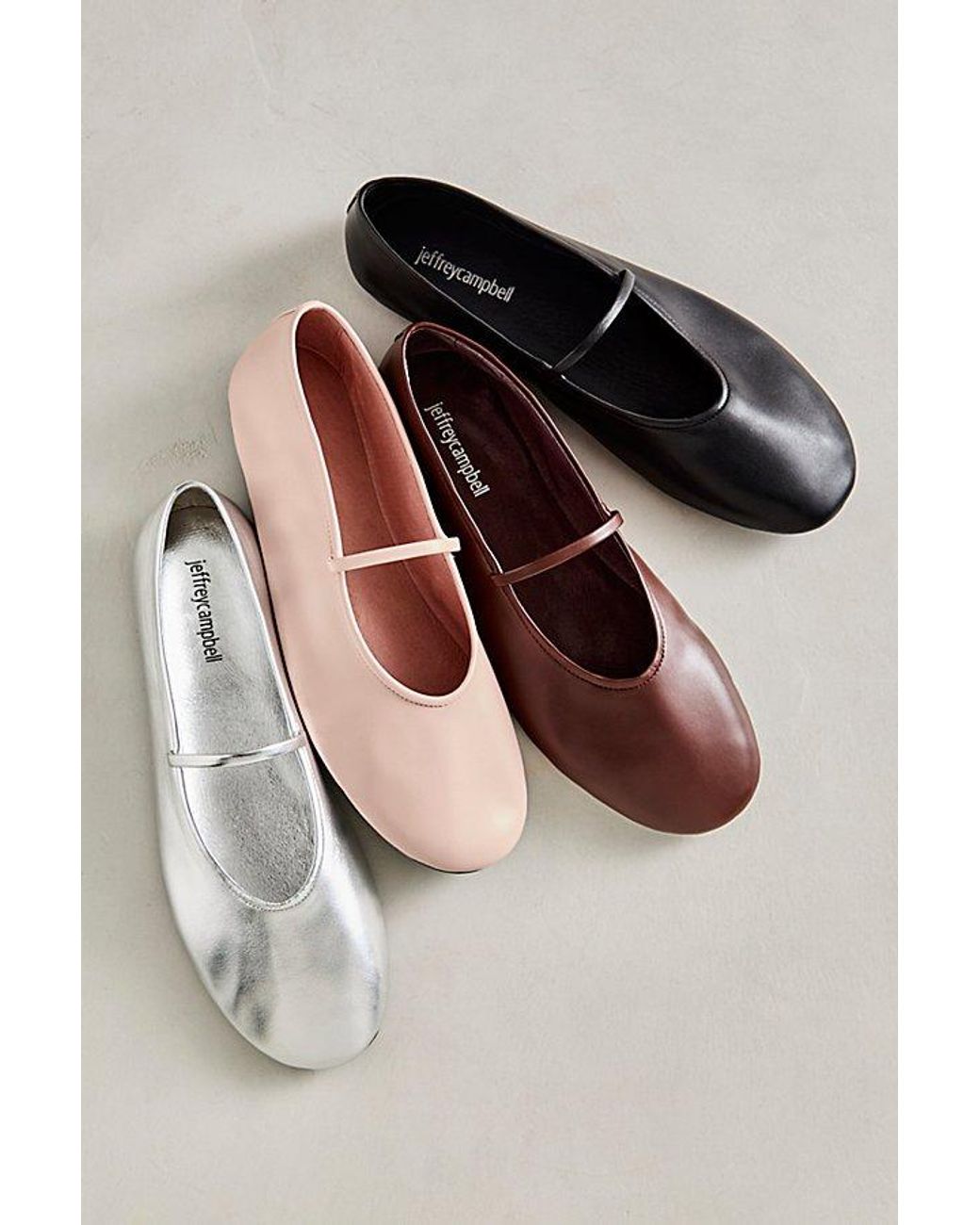 Jeffrey Campbell Moira Mary Jane Flats in Black Lyst UK