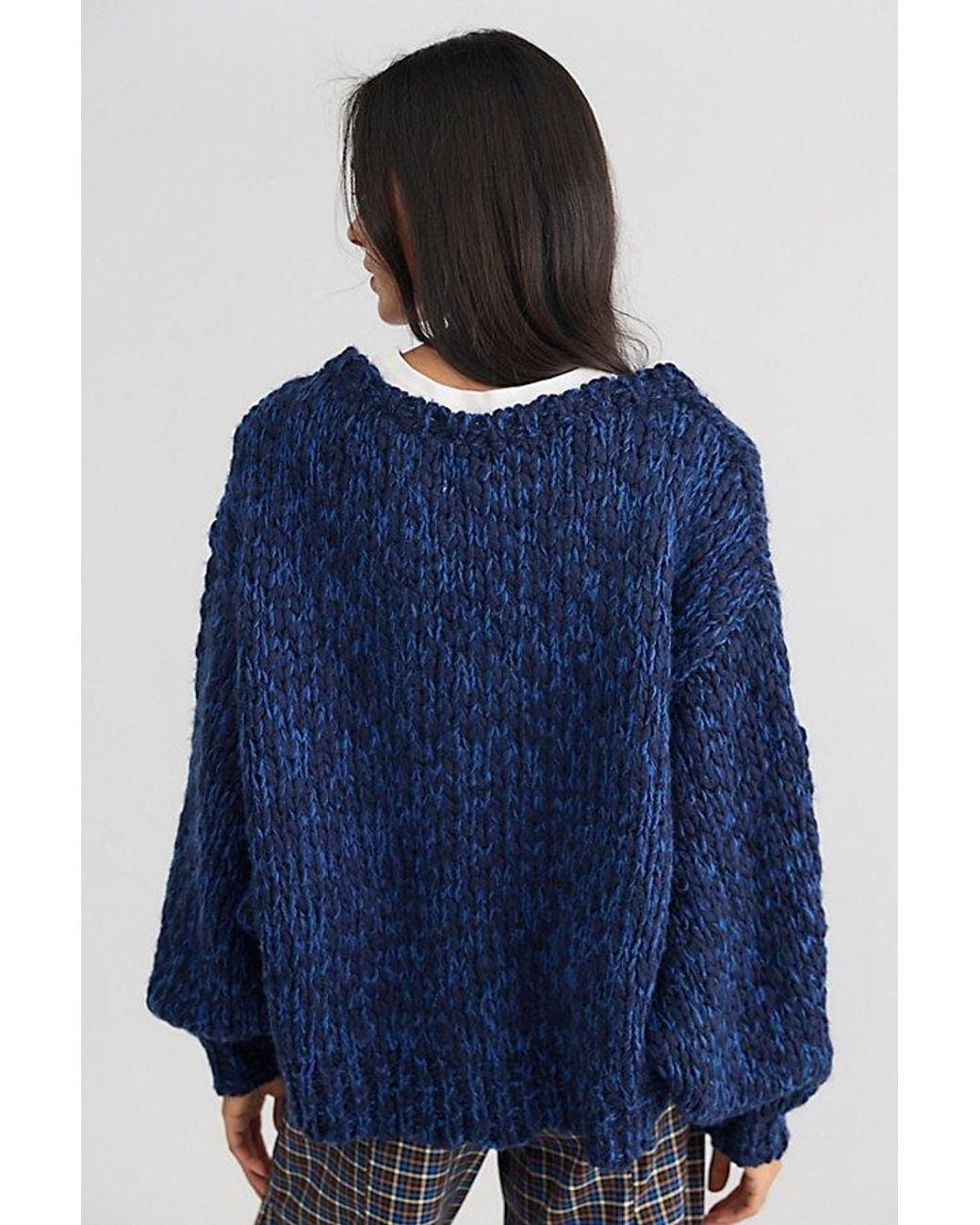 Free People Blue George Pullover