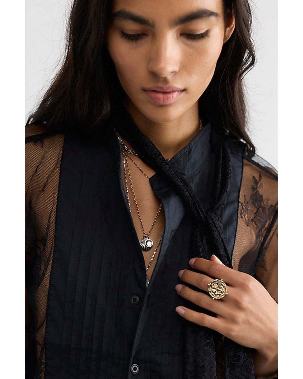 Bali Blue Ophelia Tuxedo Top