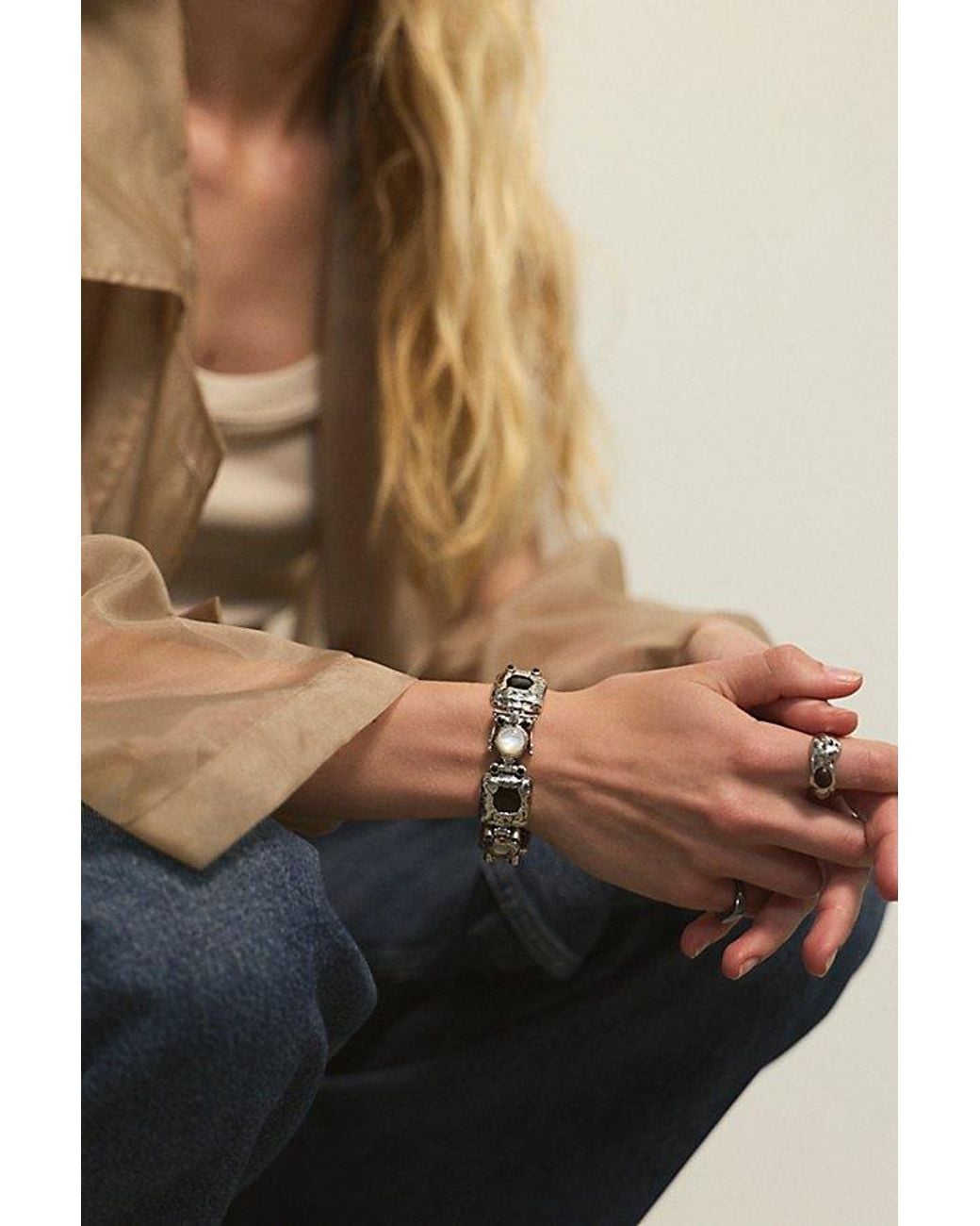 Pamela Love Black X Free People Fortuna Bracelet