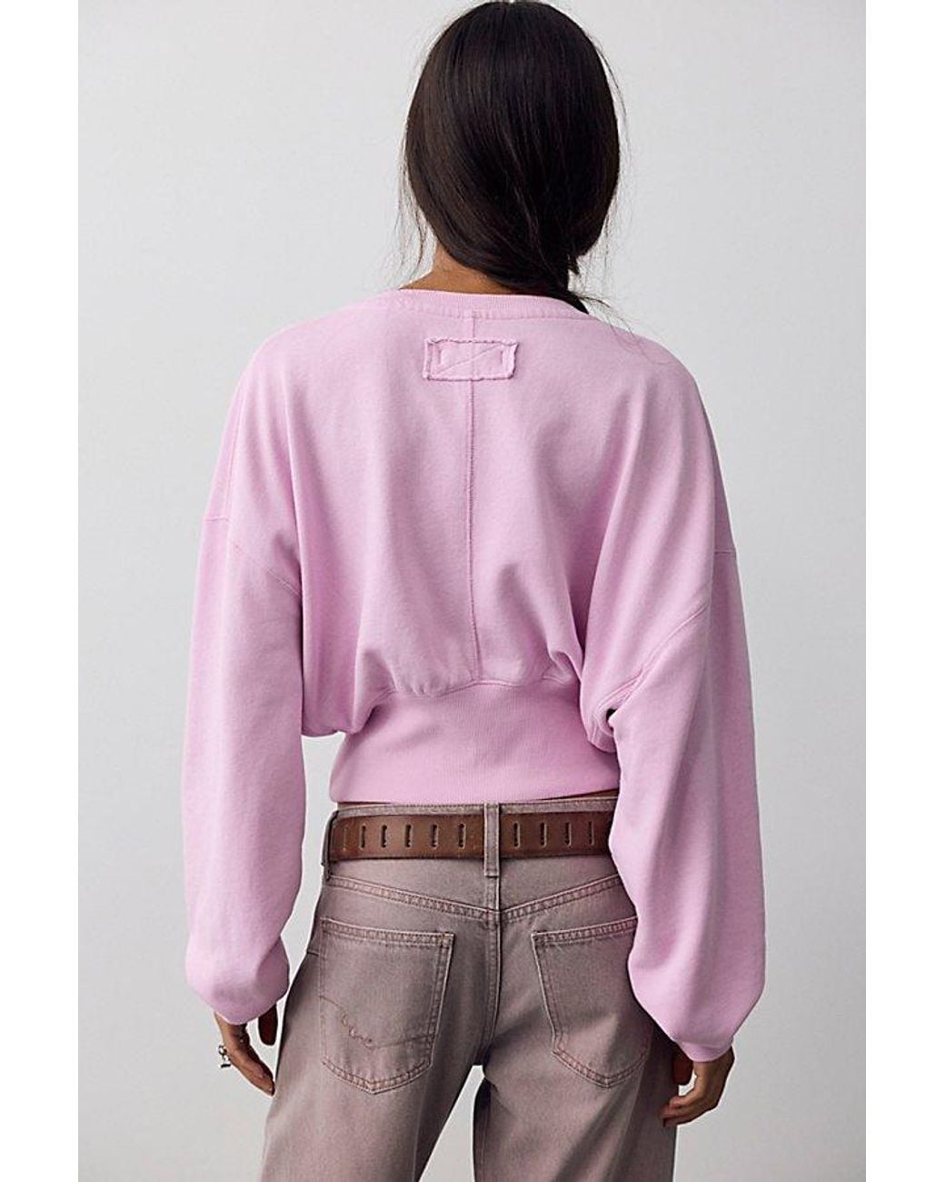 Free People Pink All Day Pullover