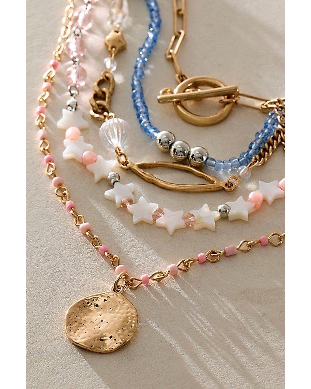 Free People Brown Starry Layer Necklace
