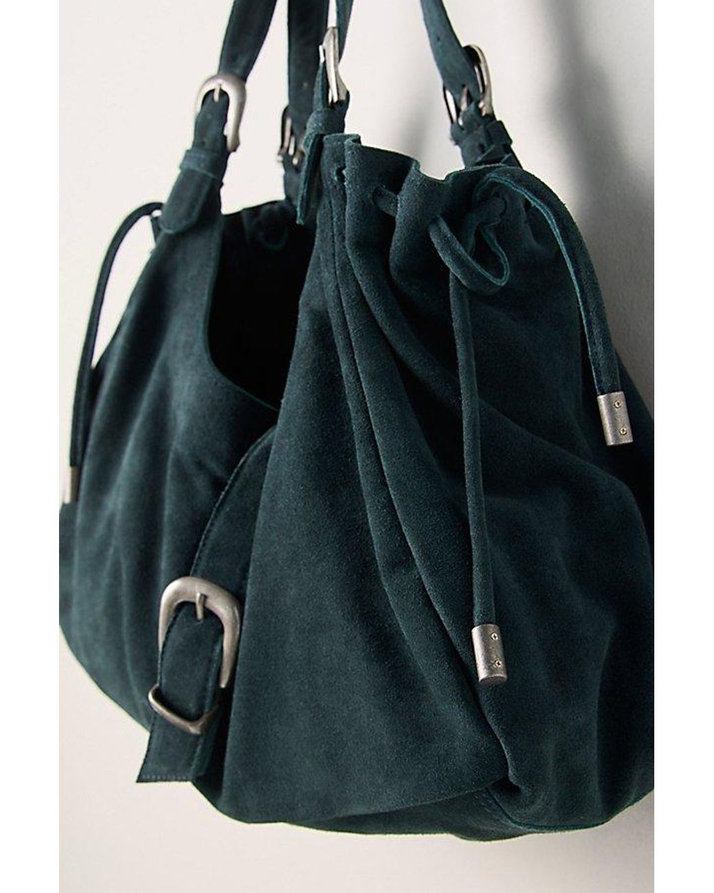 Free People Blue Serena Cinched Shoulder Bag
