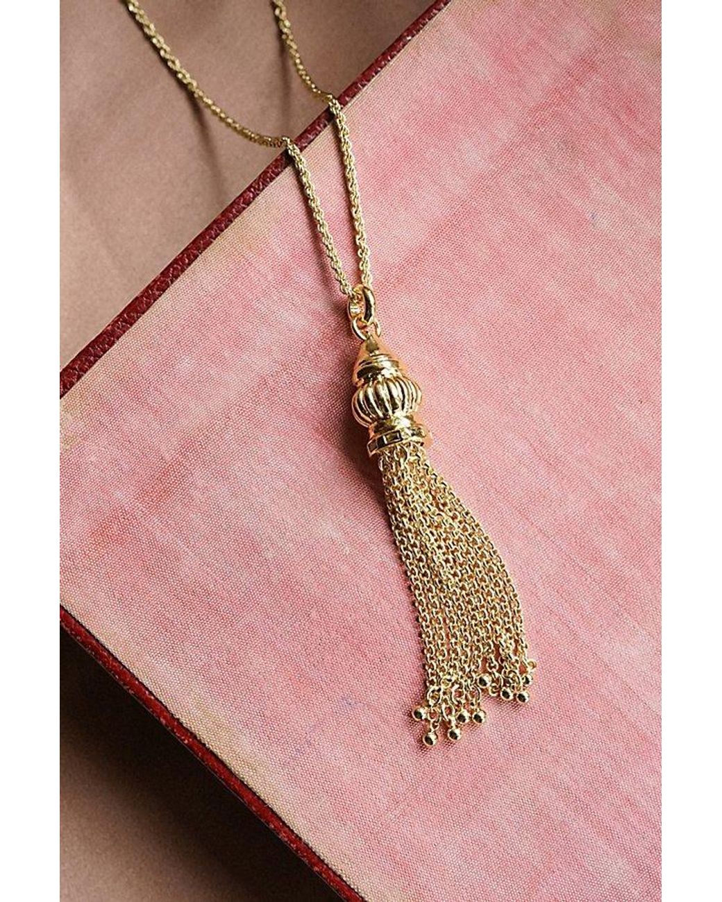 Free People Gray Daisy London X Ada Tassel Pendant Necklace
