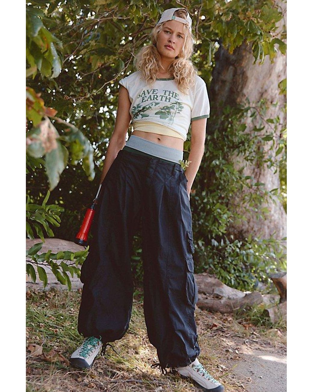 Fp Movement Gray Charmer Utility Pants