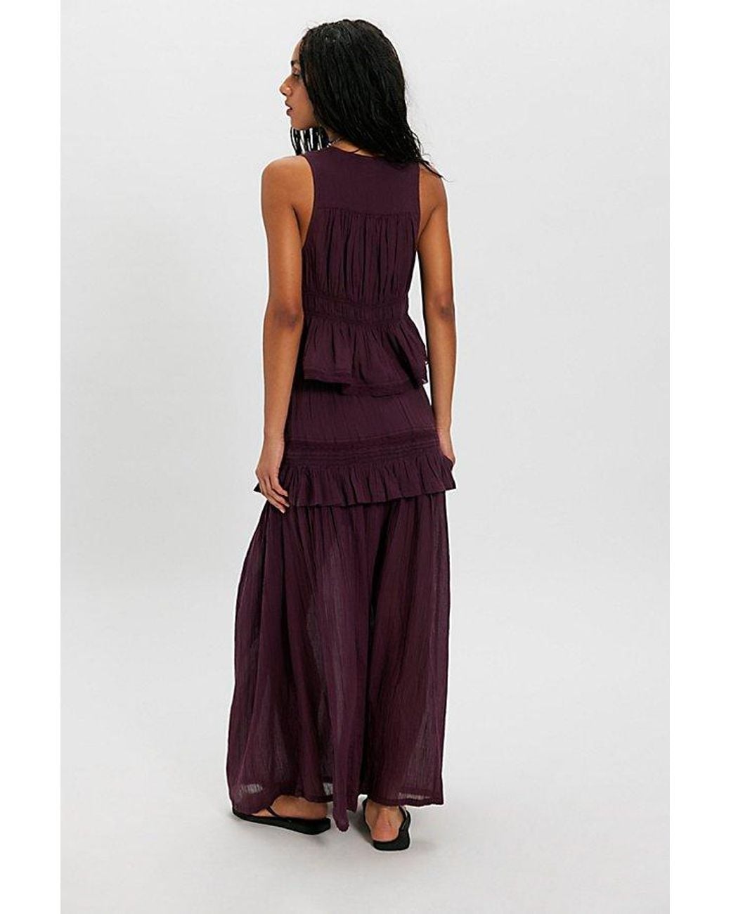 free-est Red Bare Bliss Skirt Set By